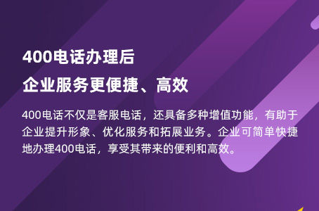 400电话办理后，企业服务更便捷、高效