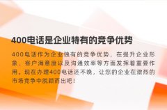 400电话是企业特有的竞争优势