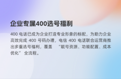 企业专属400选号福利