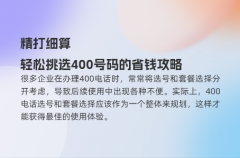 精打细算，轻松挑选400号码的省钱攻略