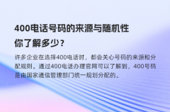 400电话号码的来源与随机性，你了解多少？